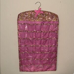 Pink Hanging Jewelry Organizer